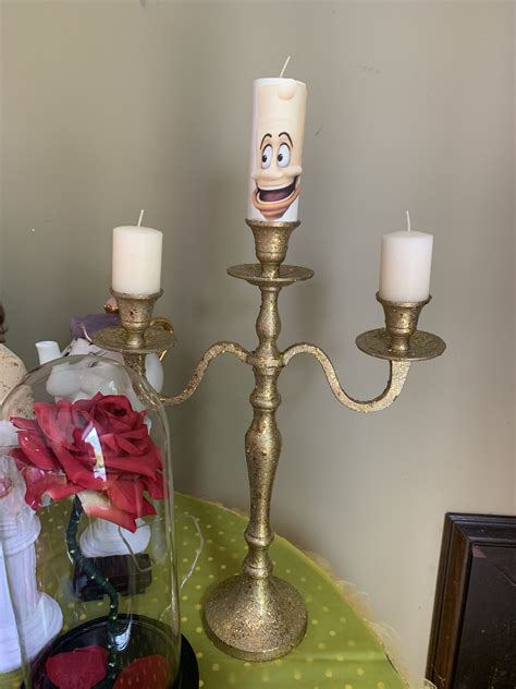 beauty and the beast candle|chandelier beauty and the beast.